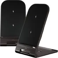 Forever Allity chargeur sans fil 2-en-1 pliable, support pour téléphone
