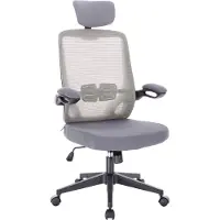 SVITA SAM Chaise de bureau Chaise de bureau ergonomique réglable avec roulettes Gris