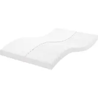 Syfax Matelas en mousse blanc 120x200 cm 7 zones dureté 20 ILD