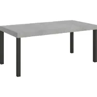Itamoby Table Extensible Everyday 200/304X90 Cm Pieds Béton Anthracite
