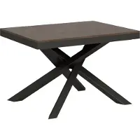 Itamoby Table Extensible 90X120/380 Cm Volantis Evolution Noyer Structure Anthracite