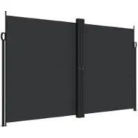 Syfax Auvent latéral rétractable noir 200x600 cm