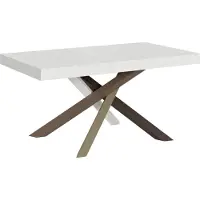 Itamoby Table Extensible 90X160/420 Cm Volantis Structure Frêne Blanc 4/C