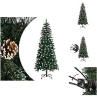 vidaXL Sapin de Noël artificiel avec support Vert 150 cm PVC - Sapins de Noël