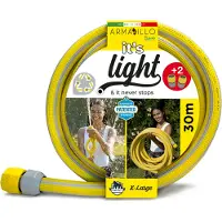 Idro Easy Tuyau d'arrosage Armadillo Superlight Jaune (3/4) Kink Kong - Kit-,30m