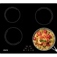CIARRA Table de cuisson à induction encastrable 4 zones avec 6000 watts 9 niveaux Timer VM4BIH-E
