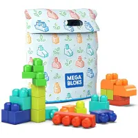 Mega Bloks Sac de briques pour enfants d'âge préscolaire avec briques en matières premières végétales