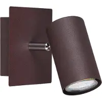 TRIO Applique murale Marley avec un spot orientable & un socle GU10,couleur rouille en métal