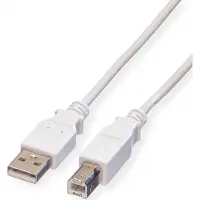 Value - Câble USB - USB (M) pour USB type B (M) - USB 2.0 - 3 m - blanc