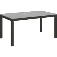 Itamoby Table Extensible 90X160/420 Cm Everyday Evolution Ciment Structure Anthracite