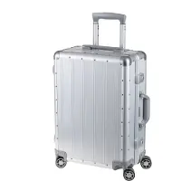 Alumaxx 45170 Sac de voyage à roulettes Orbit - 40 x 55 x 20 cm, aluminium, argent mat