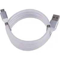 Grundig câble de charge USB - Micro-USB - magnétique - 1 mètre - blanc