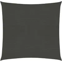 The Living Store Voile d'ombrage 160 g/m² anthracite 5x5 m HDPE