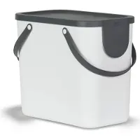 Rotho Albula Afvalscheidingsprullenbak 25L Mistletoe Wit