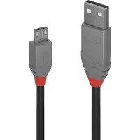Lindy 36735 USB 2.0 Kabel Typ A/Micro-B Anthra Line M/M 5m