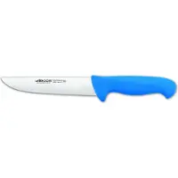 Arcos Couteau de boucher couleur - Prof 291623 acier inoxydable nitrum et mangue ergonomique polypropylène bleu et 18 cm de lame, vitrine