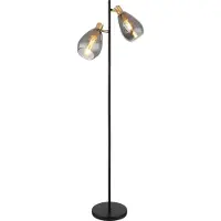 Globo Lampadaire Fanni Double noir