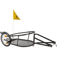 M-Wave Stalwart Single 40 Bike Trailer Noir Max 27 kg Garçon