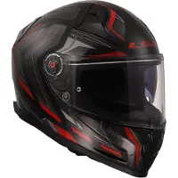 LS2 FF811 Vector II Alizer Noir Rouge Casque Intégral Taille 3XL