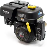 Wiltec LIFAN 168 F-2B Moteur essence – 380 x 360 x 260 mm – 4,8 kW (6,5 CV) – 196 ccm – 4 temps, Ø arbre 20 mm – capacité 3,6 L – OHV – Refroidi par air – Monocylindre Lanceur électrique – Kart Jardin