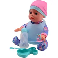 Johntoy Baby Rose Drink et -Plasbabypop, 30cm