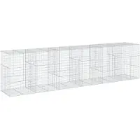 vidaXL Gabion avec couvercle 600x100x150 cm Fer galvanisé