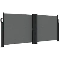 Syfax Auvent latéral rétractable anthracite 100x600 cm
