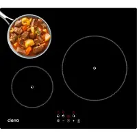 CIARRA Table de cuisson à induction 3 zones encastrable 9 niveaux Timer 5600 watts VM3BIH-F