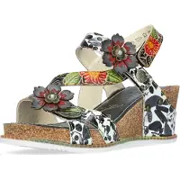 LAURA VITA Sandales compensées BONITO femmes - Multicolore - 39