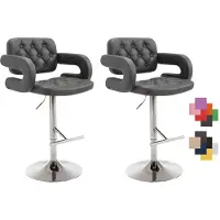 CLP lot de 2 tabourets de bar Dublin