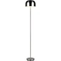 REALITY IMPORT Lampadaire LED, variateur tactile, batterie, USB, nickel mat, H 147 cm