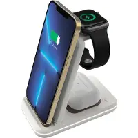 Canyon Wireless Charger Dock 3in1 pliable/15W/QI/LED latte retail