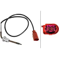 Hella 6PT 010 376-861 Sonde de température des gaz d'échappement pour AUDI A8 (4H2, 4H8, 4HC, 4HL) 530mm