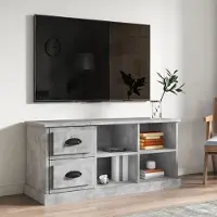 Prolenta Maison Exclusive - Meuble TV gris béton 102x35,5x47,5 cm Matériau dérivé du bois