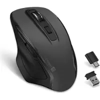Connect IT Souris sans fil Dual SmartSwitch, USB-A + C (+1x pile AA e), GRIS