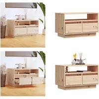 vidaXL Armoire TV 60x35x37 cm Pin massif - Armoire TV - Armoire TV - Buffet bas - Armoire stéréo