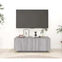 Prolenta Maison Exclusive - Meuble TV gris Sonoma 100x35x40 cm Matériau dérivé du bois