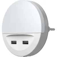 Ledvance Veilleuse LED, Luminaire d'intérieur, Blanc chaud, Sortie USB intégréeLunetta USB