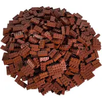 LEGO Briques 2x4 Marron Rouge - 3001 NOUVEAU Quantité 1000x