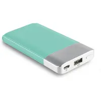 RealPower PB-4000 Fashion Lithium Polymer (LiPo) 4000 mAh Bleu, Argent