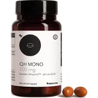 Medicom QH Mono 100 mg avec Ubiquinol (QH) - 60 gélules, Coenzyme Q10 bioactif hautement dosé