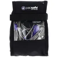 Pacsafe filet de sécurité accessoires pour sacs à dos 85 L Anti-Theft Backpack & Bag Protector L Black noir argenté