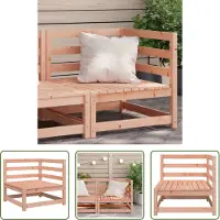 The Living Store Canapé d'angle de jardin 70 x 70 x 67 cm en bois massif de douglas