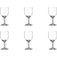 Royal Leerdam 6 x verres à vin, verres à vin blanc, verre, transparent, 20cl