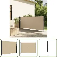 The Living Store Store latéral extensible Beige 140x600 cm