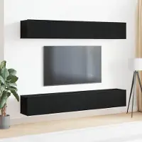 Prolenta Maison Exclusive - Ensemble meuble TV 4 pcs Chêne noir 100 x 30 x 30 cm