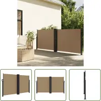 The Living Store Store latéral extensible Taupe 140x600 cm