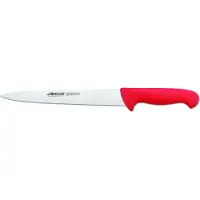 Arcos Couleur - Prof 295522 acier inoxydable nitrum et mangue couteau ergonomique rouge en polypropylène avec lame de 25 cm, couverture d'affichage