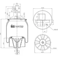 FEBI BILSTEIN Soufflet de ressort, suspension pneumatique 101722