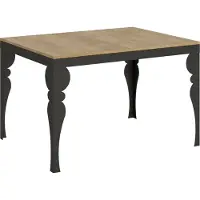 Itamoby Table Extensible 90X120/380 Cm Paxon Evolution Chêne Nature Structure Anthracite